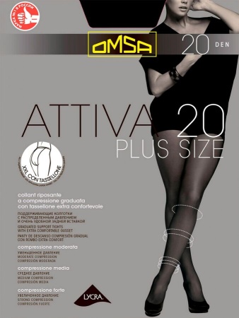 Колготки Omsa Attiva 20 Plus Size